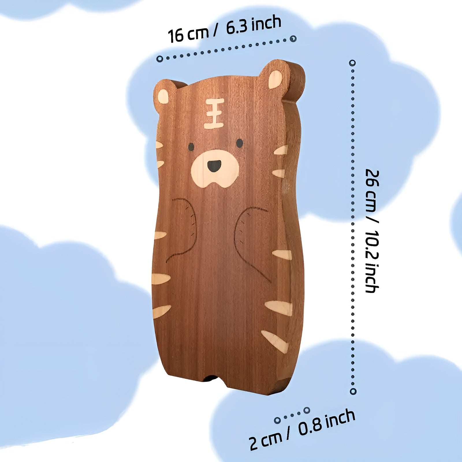 Skjærebrett i Massivt Tre – Lekent Design i Ekornform | Holdbart og Trygt for Mat