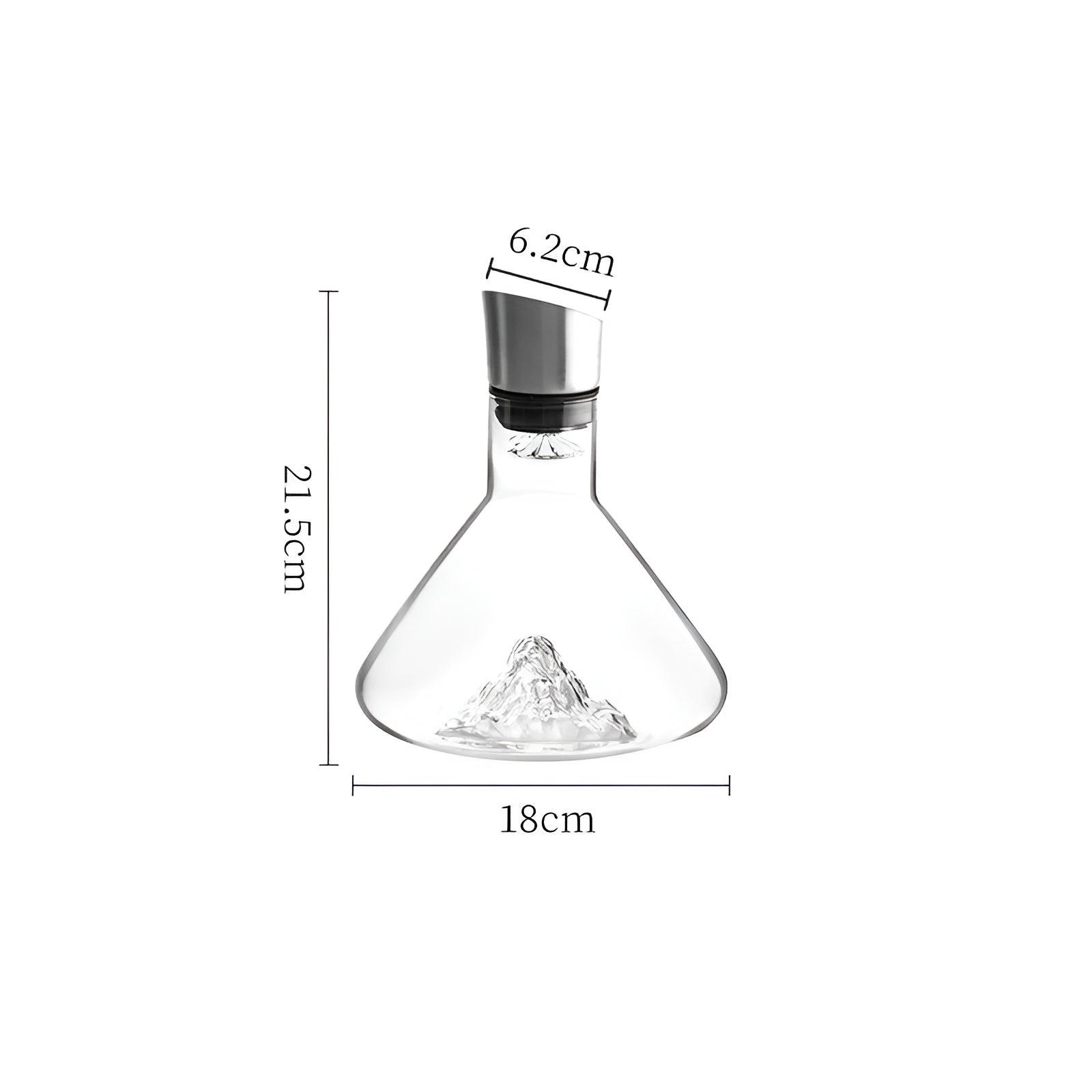 Whiskykaraffel i Krystall – Håndlaget og Blyfri | 1500 ml for Bar og Hjem