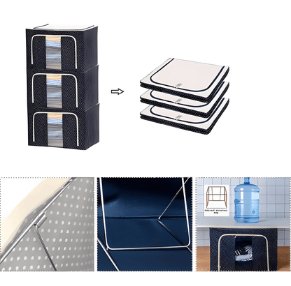 Lumes - Sammenleggbar Oppbevaringsboks For Klær I Stoff