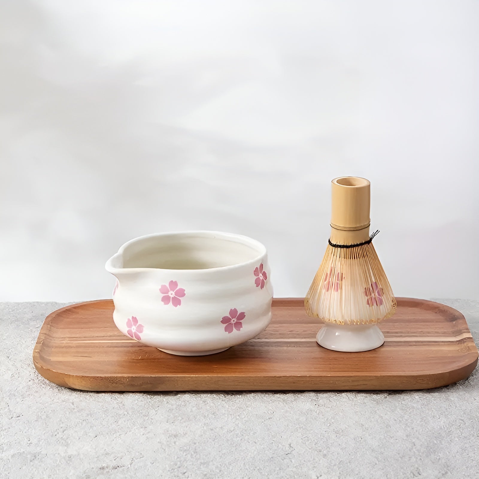 Matcha-sett Med 5 Deler - Japansk Tesett Med Teskål, Bambusvisp Og Sil