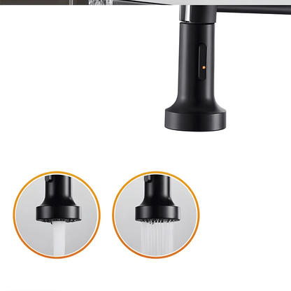 Rimelda – Kjøkkenkran med Utrekkbar Sprøyte (Børstet Stål)