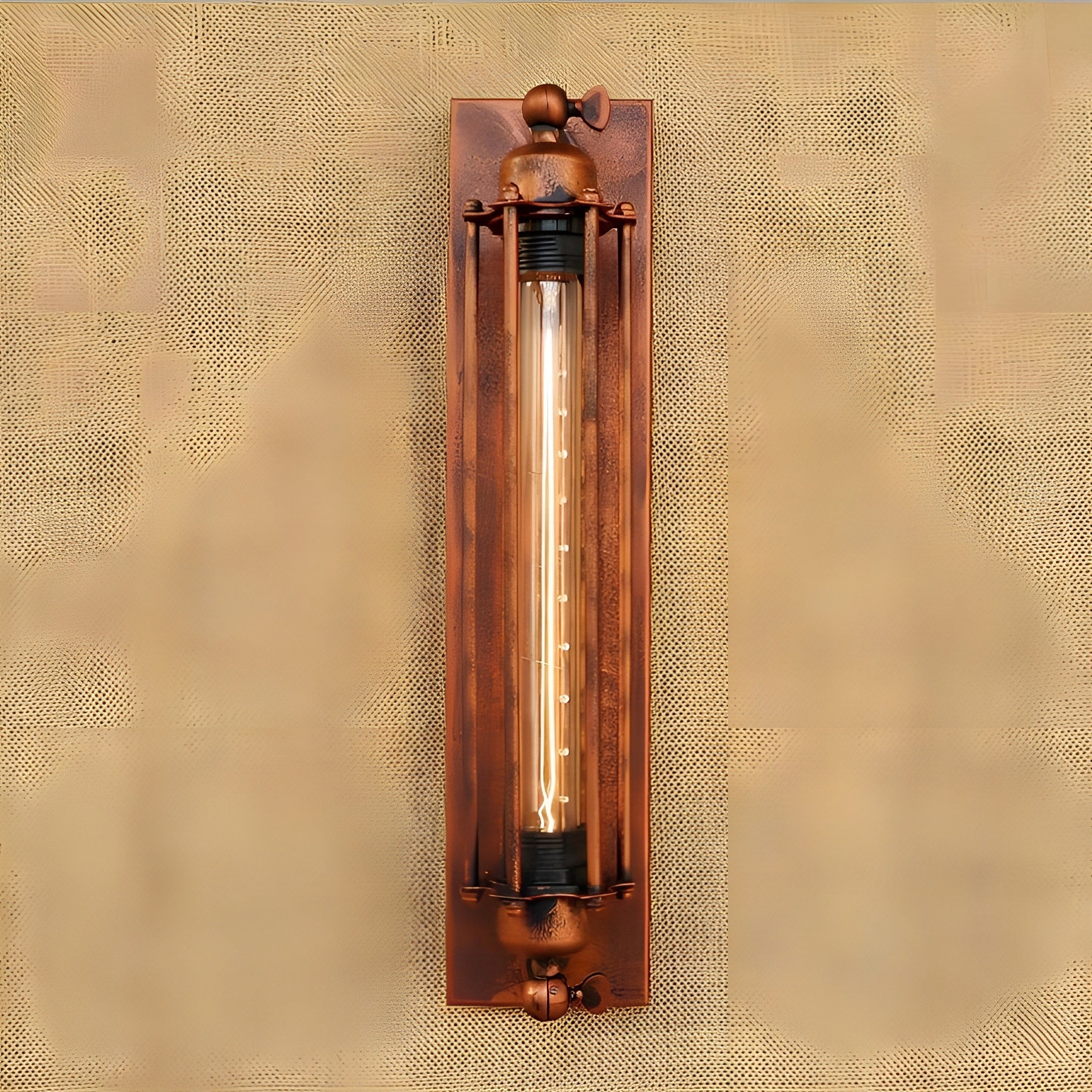 Vegglampe i Vintage-Stil – Dekorativ og Stemningsfull | Perfekt for Stue og Gang