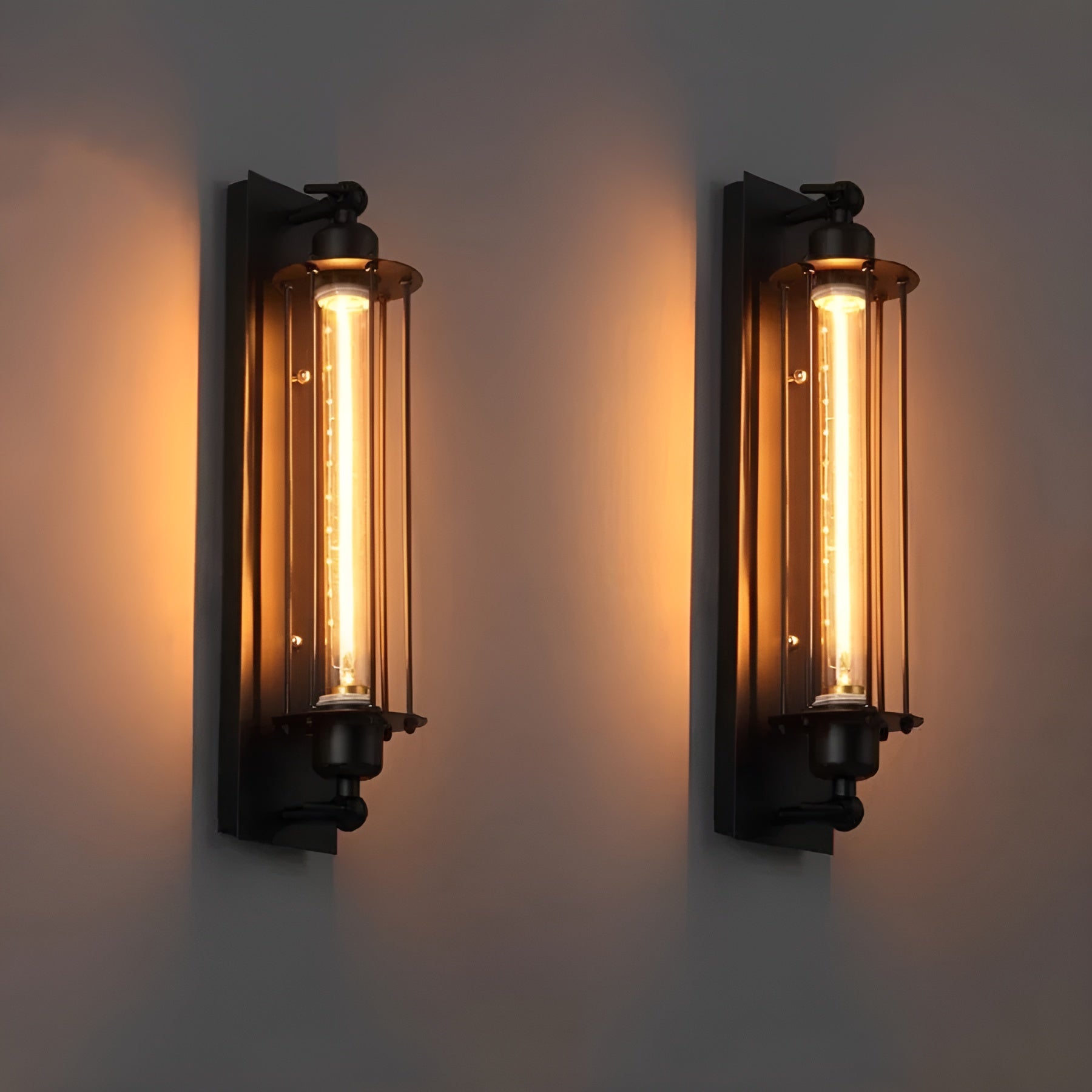 Vegglampe i Vintage-Stil – Dekorativ og Stemningsfull | Perfekt for Stue og Gang