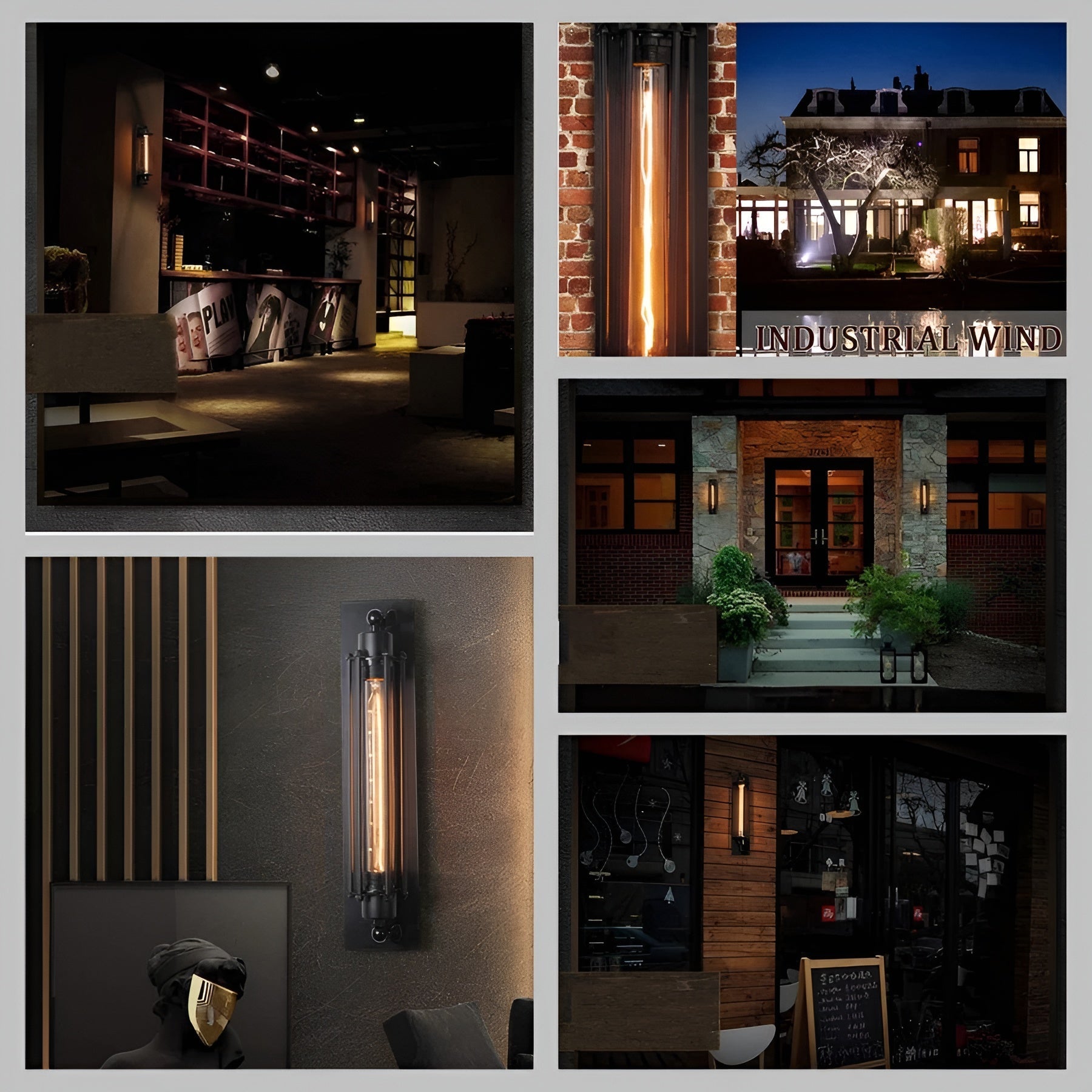 Vegglampe i Vintage-Stil – Dekorativ og Stemningsfull | Perfekt for Stue og Gang