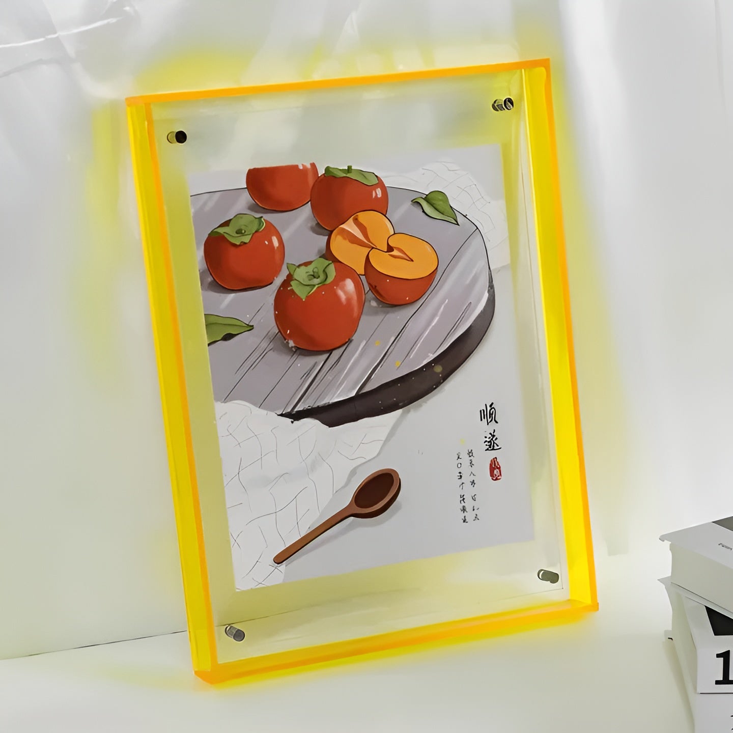 Neon Bilderamme i Akryl – Lysende og Stilfull | Retro Dekor i 80 Tallsdesign