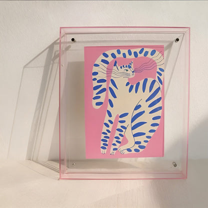 Neon Bilderamme i Akryl – Lysende og Stilfull | Retro Dekor i 80 Tallsdesign