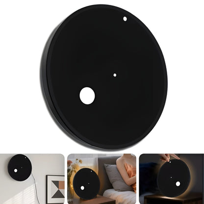 Moderne Veggklokke Uten Tikking – Lydløs Og Med Stort Display | Usb-drevet Og Stilig Design - Svart ikke-pekende klokke