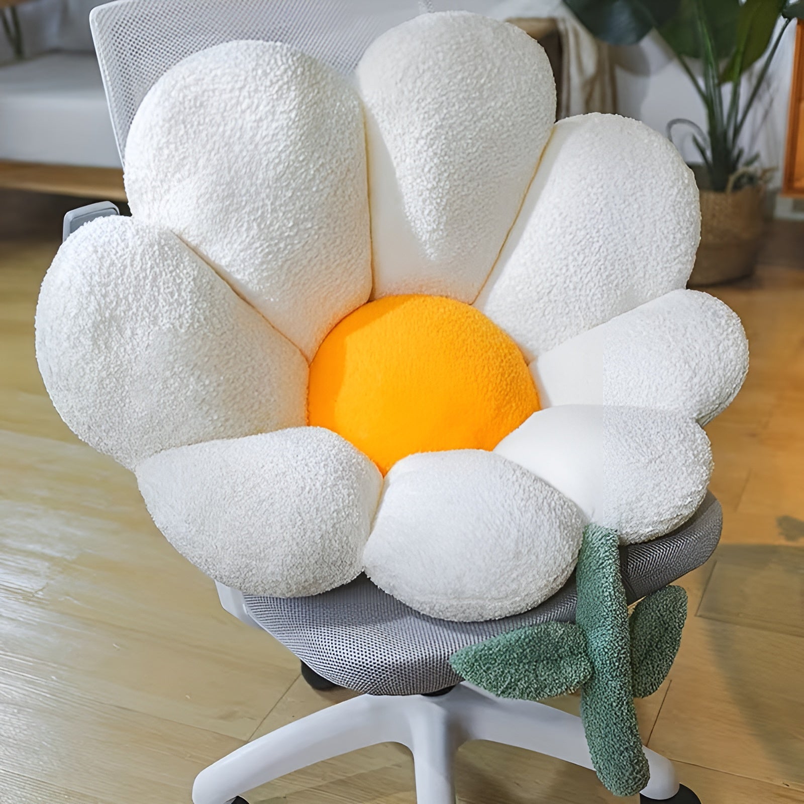 Blomsterformet Sittepute – Myk og Komfortabel | Dekorativ Pute for Sofa Soverom og Stue - Pynteputer