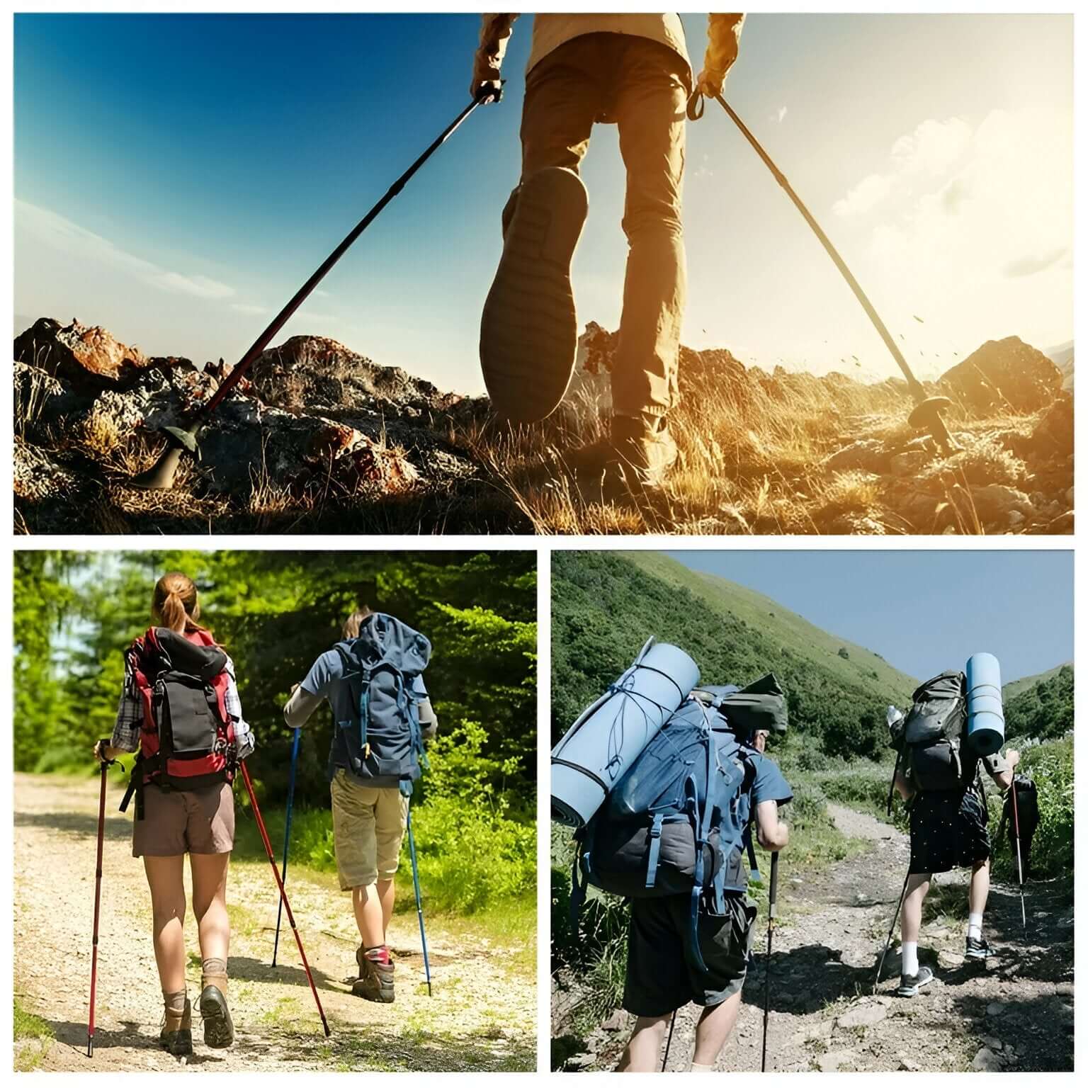 Fjelltrim – Sammenleggbar gåstav (Multifunksjonellt)