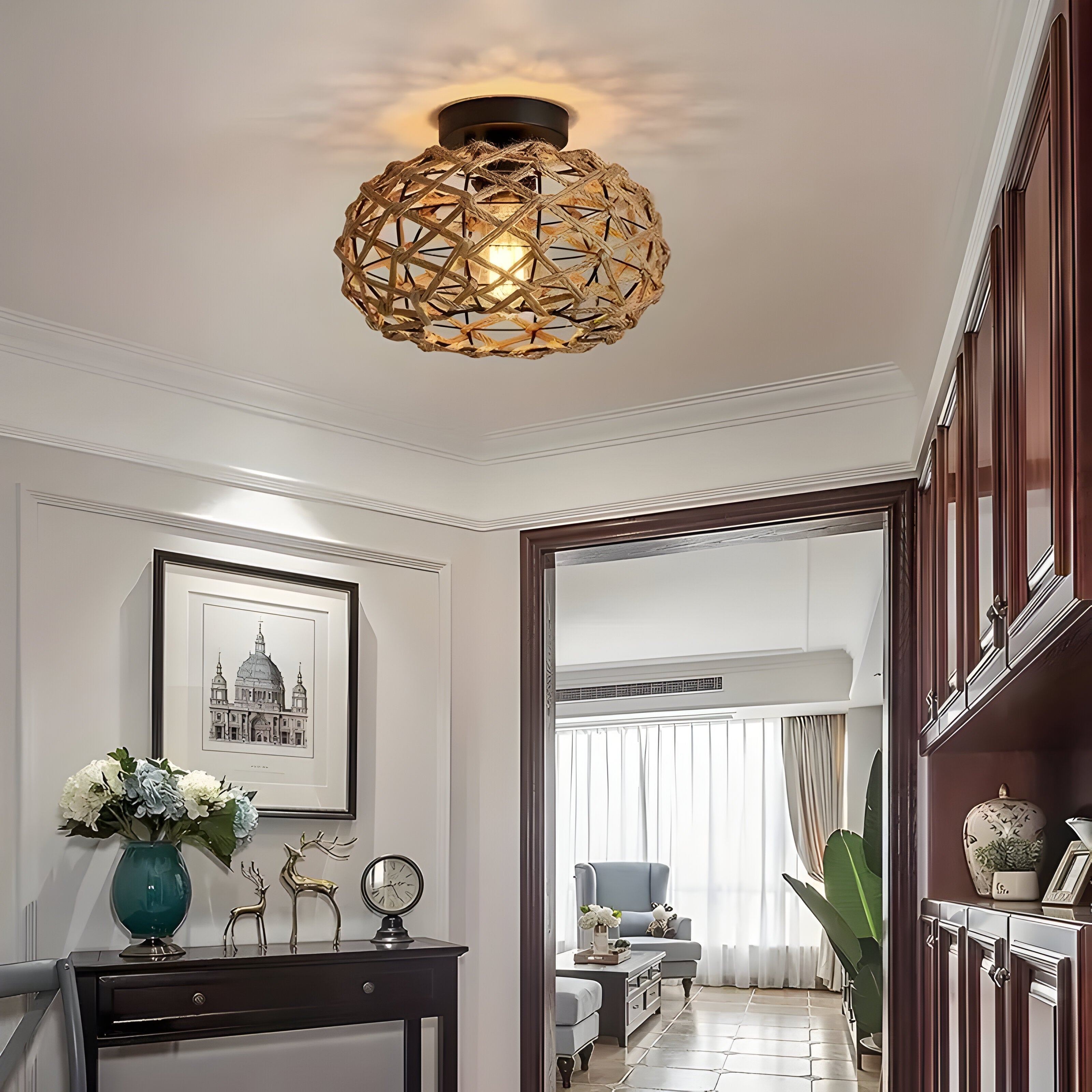 Vardal - Taklampe I Hampetau Og Kystinspirert Design