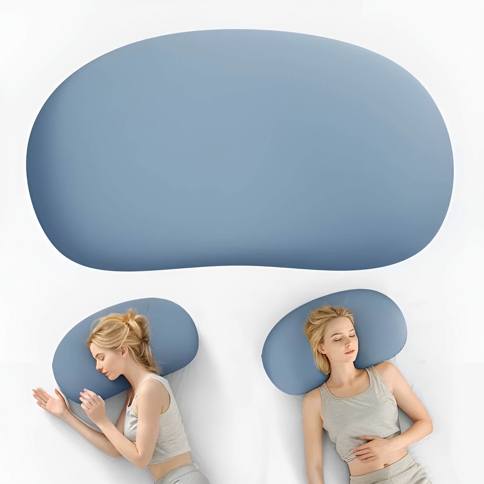 Cloud Ergonomisk Nakkepute – Pustende Og Kjølig | Perfekt For De Som Sover På Siden Eller På Magen, Egnet For Bruk Hele Året