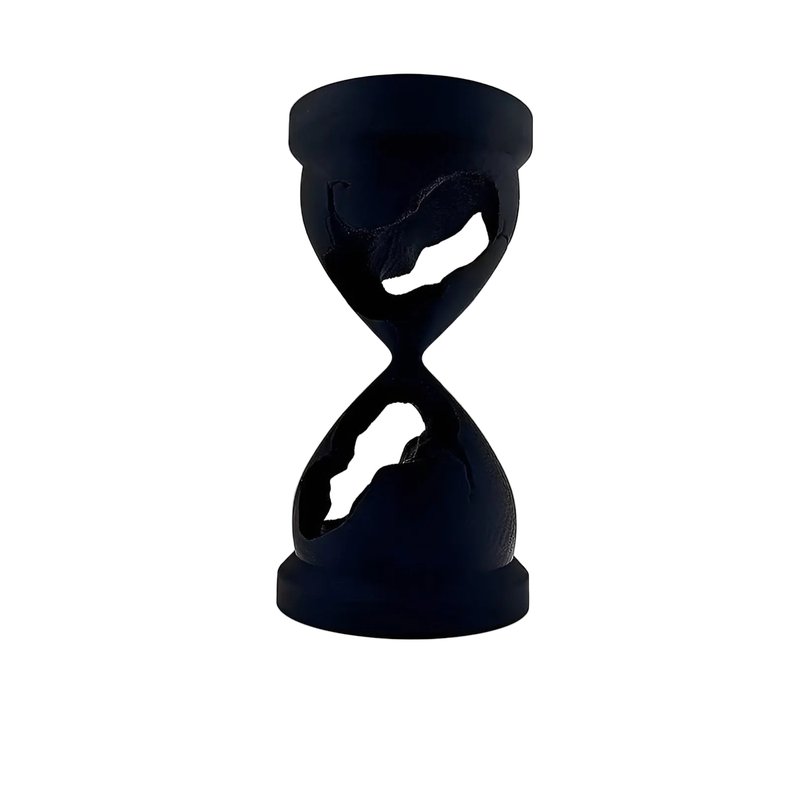 Abstrakt Timeglass Dekorasjon – Minimalistisk og Moderne | Sort Interiør for Hjem og Kontor - Timeglass