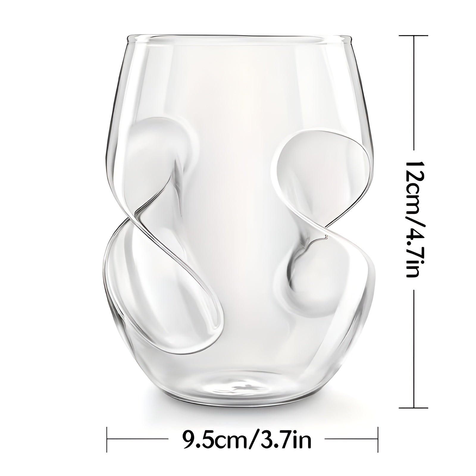 Vinglass i Borosilikatglass – Elegant Design | Perfekt for Vin og Spesielle Anledninger