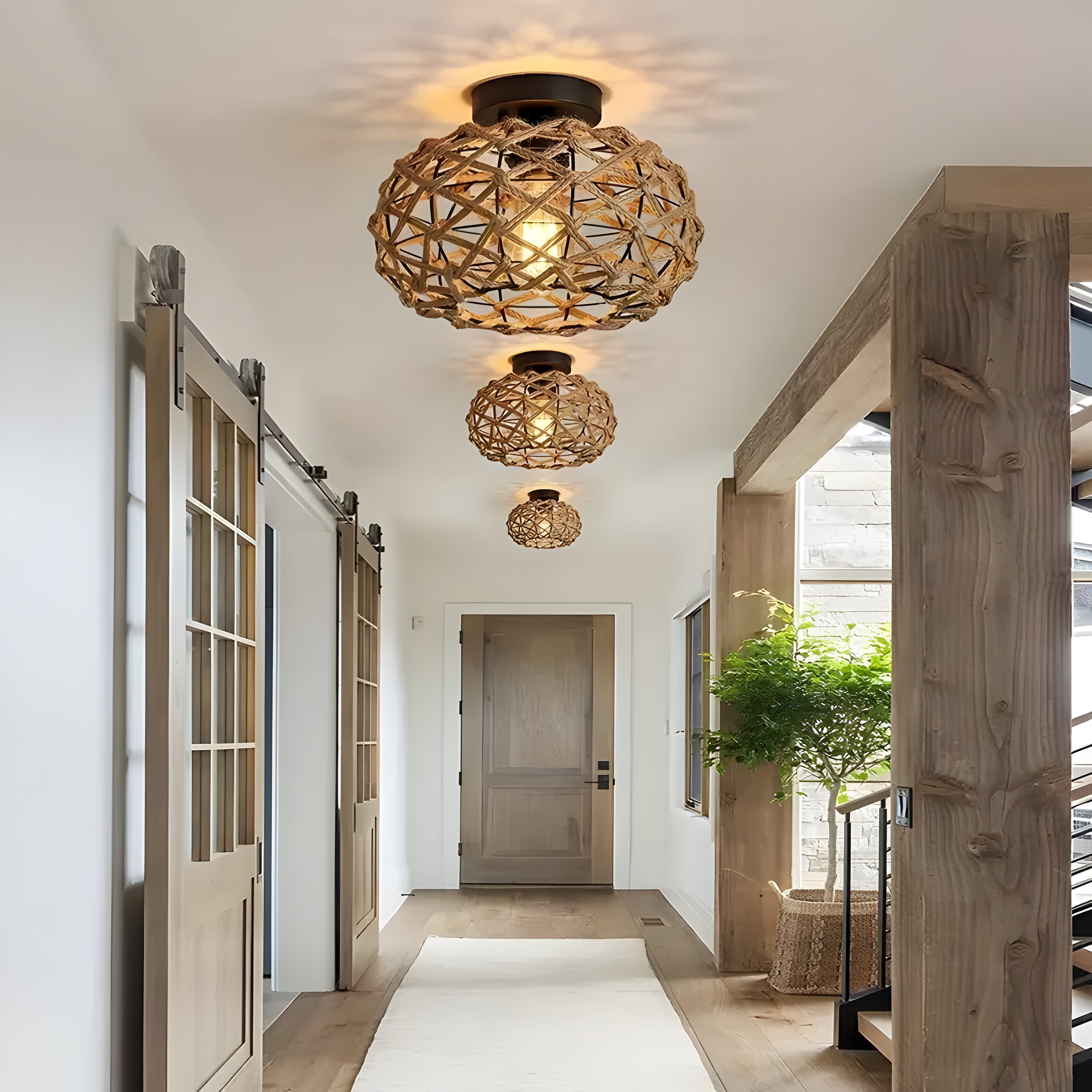 Vardal - Taklampe I Hampetau Og Kystinspirert Design