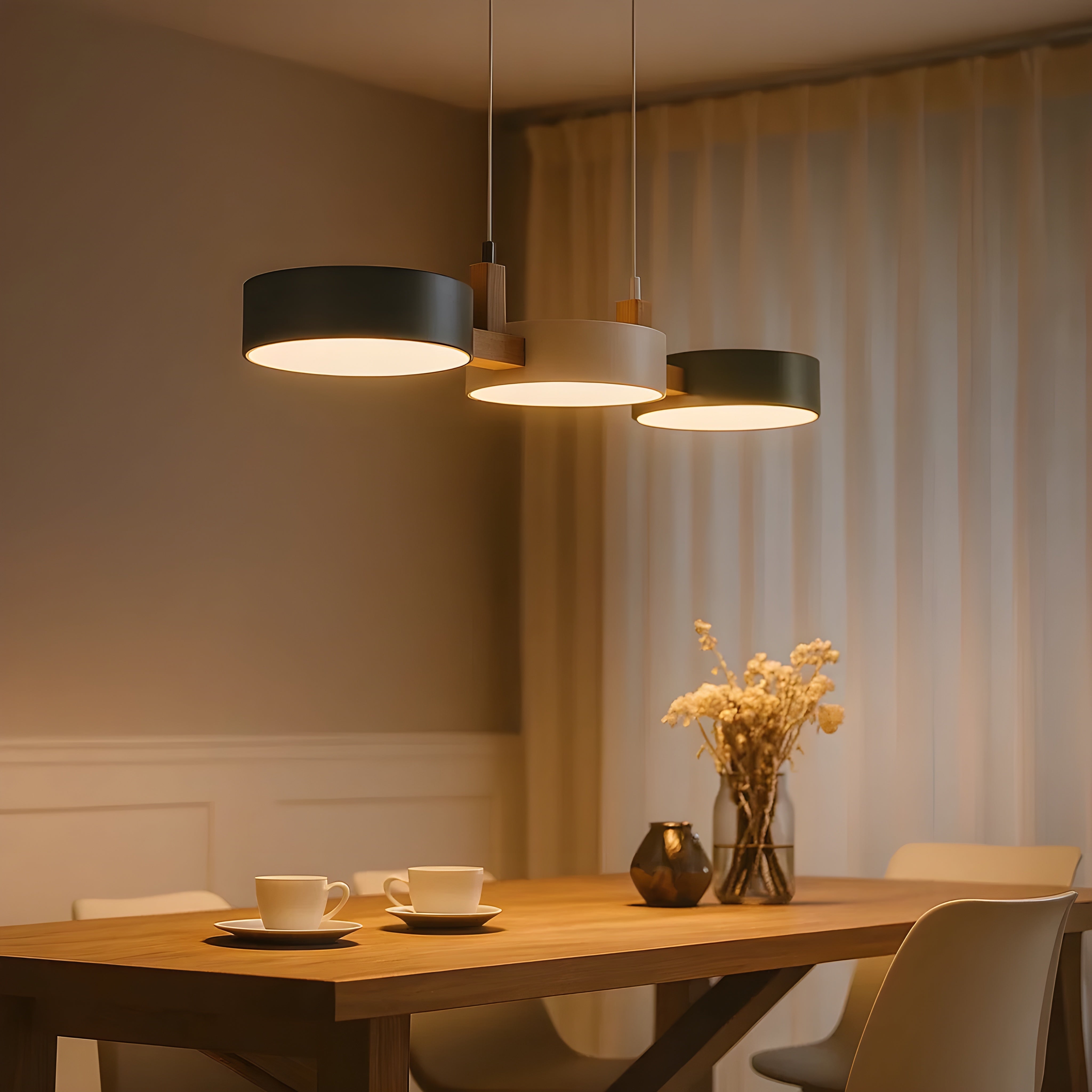 LED Taklampe over Spisebord – 3 Lys og Dimmbar | Moderne og Elegant Design for Spisestue