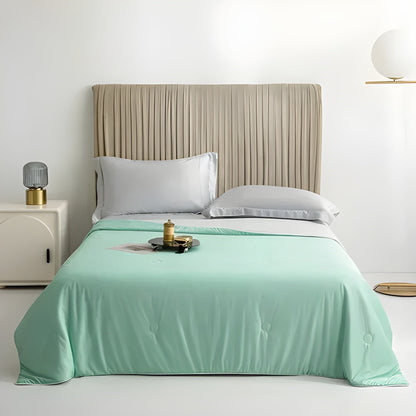 Atmungsaktive Kühldecke – Leichte Sommerdecke für optimalen Schlafkomfort - Aquagrün / 150x200cm - Decke