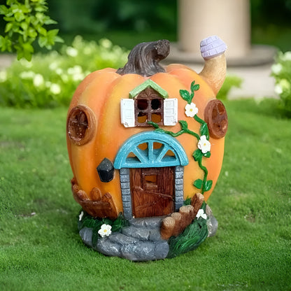 Solcelledrevet Gresskarhus – Lysende Hagedekor med LED | Perfekt til Halloween, Balkong og Terrasse