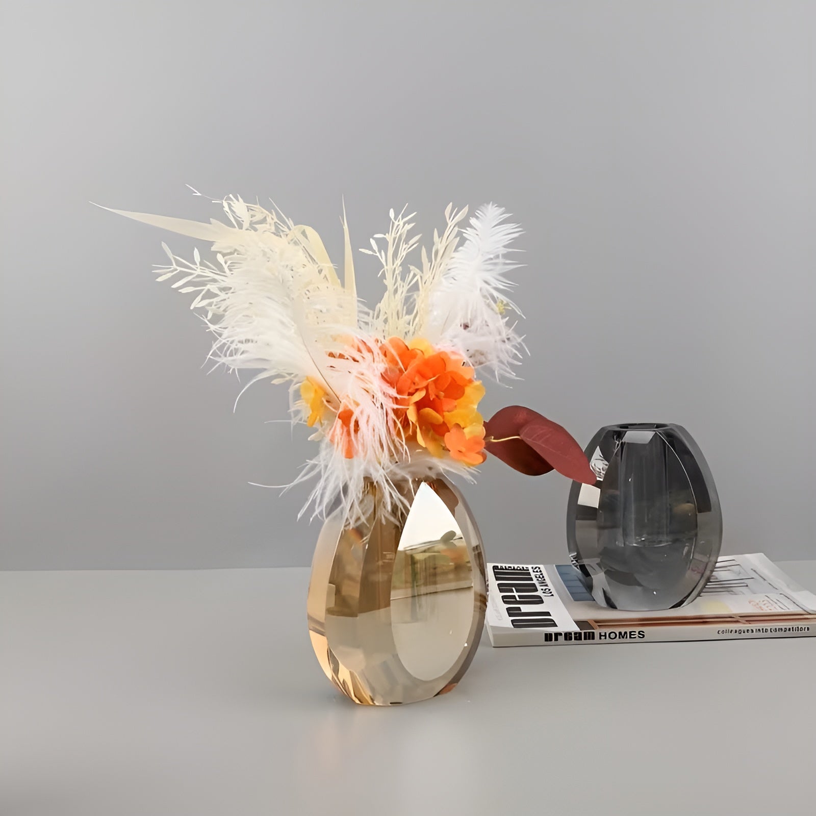 Krystallvase i Dråpeform – Elegant og Tidløs | Dekorativ for Bord og Stue