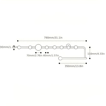 Veggkrok Med Kroker – Moderne Og Plassbesparende | Ideell For Ganger, Soverom Og Inngangsparti