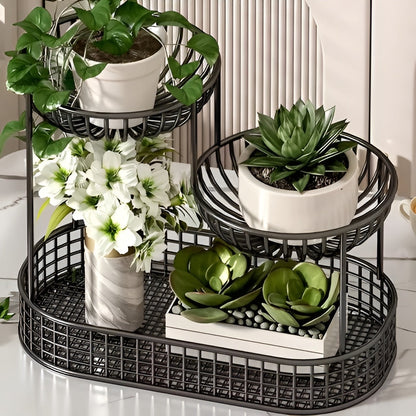 Frukt- og Snackstativ – Dekorativt og Romslig | 3 Etasjer for Kjøkken og Spisebord