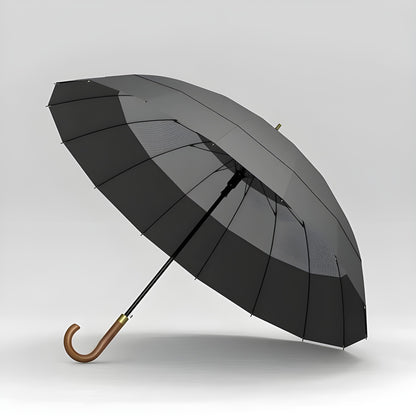 Paraply i Japansk Stil – 120 cm, Trehåndtak | Elegant Langt Design