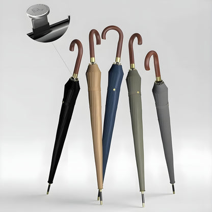 Paraply i Japansk Stil – 120 cm, Trehåndtak | Elegant Langt Design