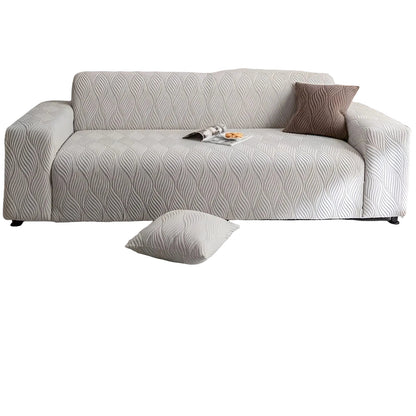 Elastischer Sofabezug aus Fleece – Weich und Gemütlich | Jacquard-Struktur, Perfekt für Sofa & Wohnraum
