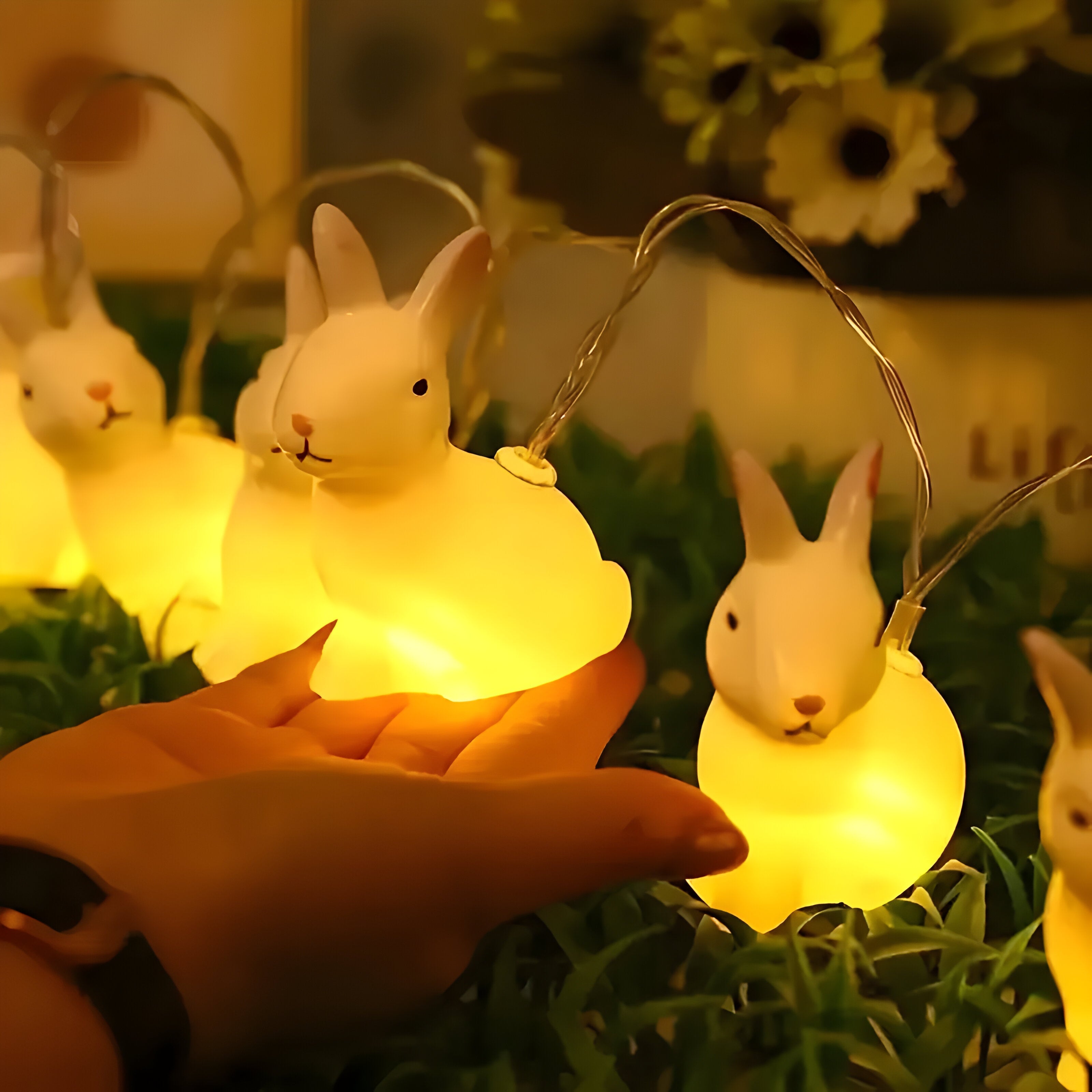 Bilde av Drønn - Vintage-Style LED Kanin Lysslynge fra Velisse