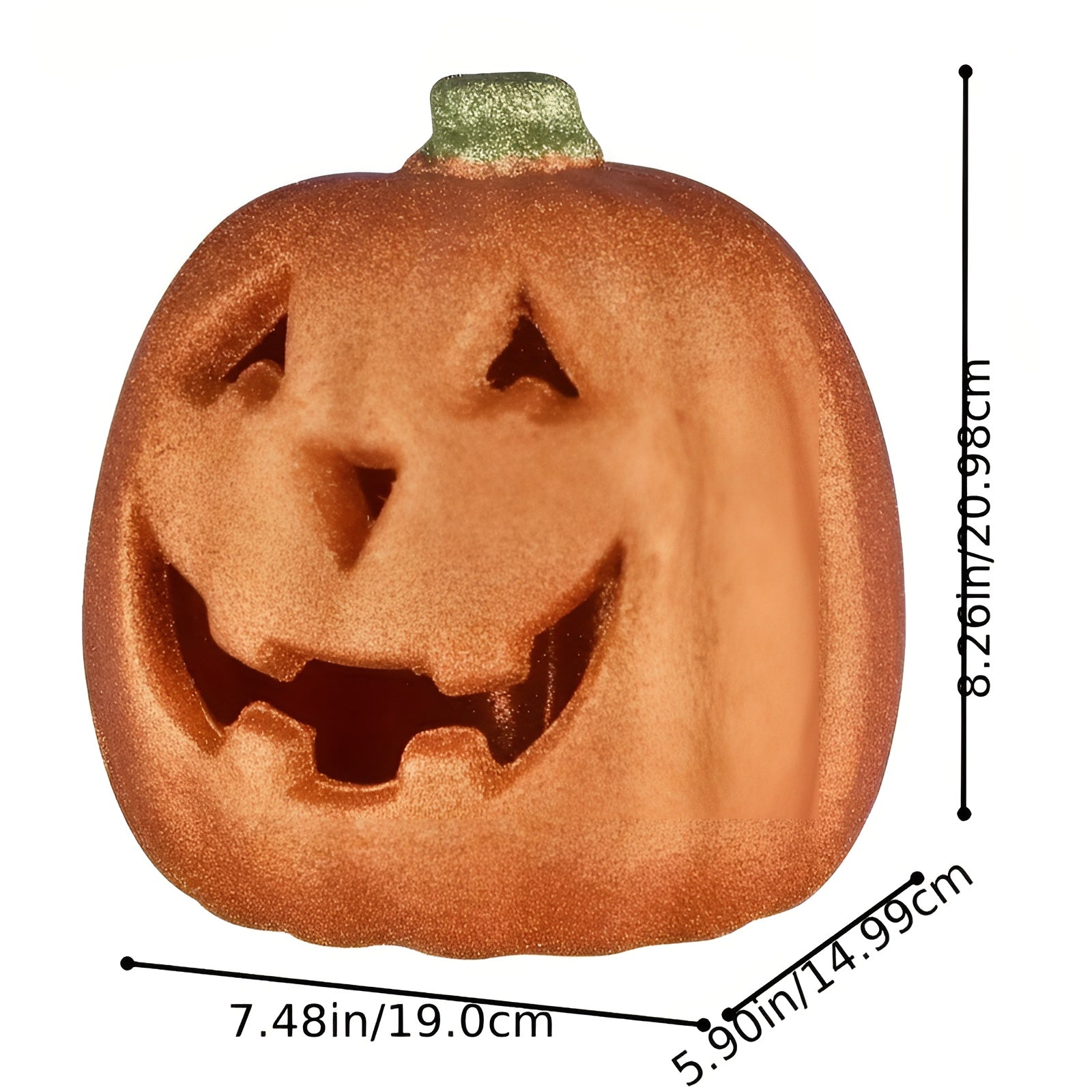 Halloween Gresskarlykt – Stor Dekorativ Lampe | Perfekt til Hjem, Fest og Høstpynt