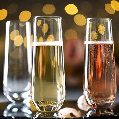 Champagneglass 9-pk – Roséfarget Og Elegante | 300 ML Til Prosecco, Mimoser Og Fest