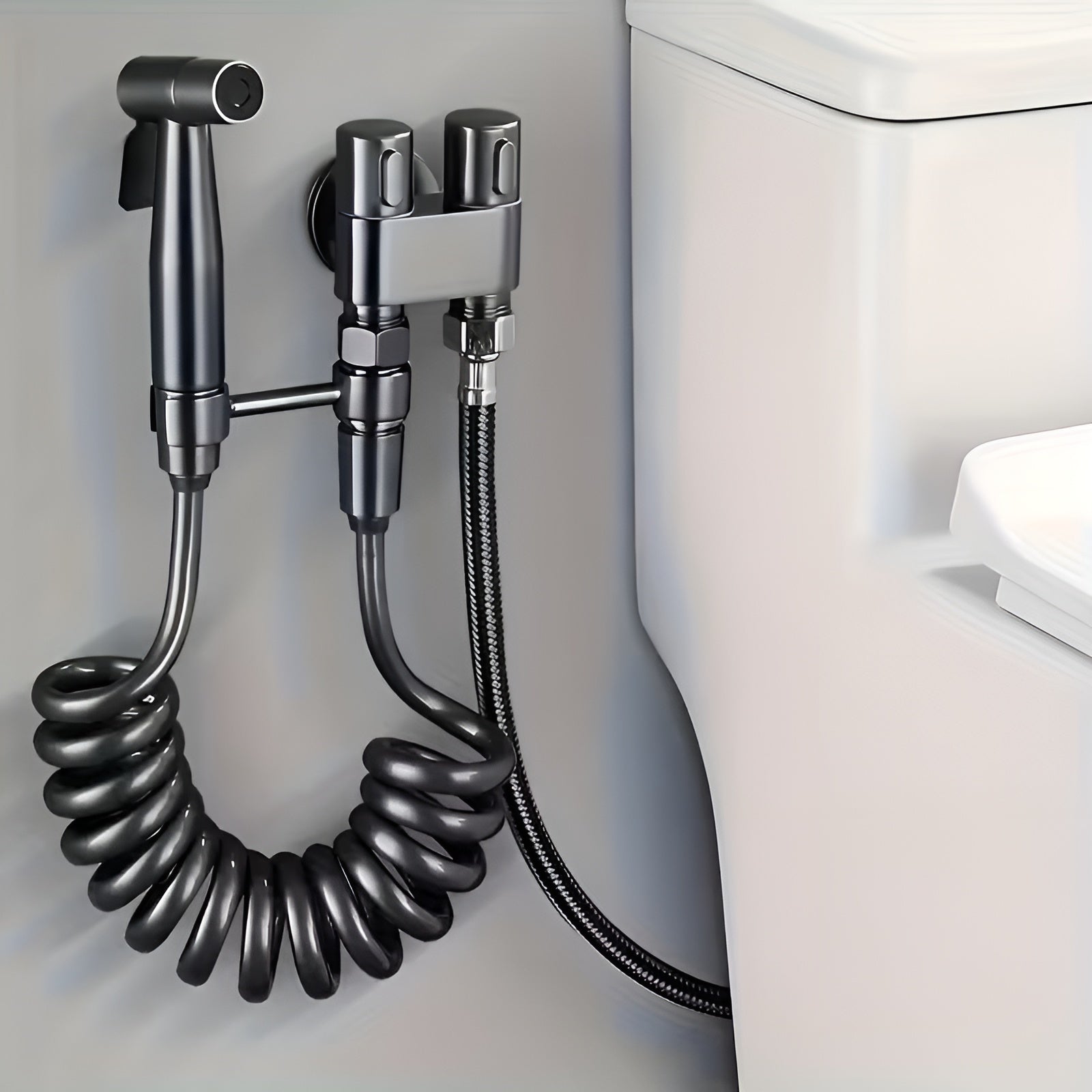 Bidet Hånddusj Sett – Hygienisk og Allsidig | Rustfritt Stål for Bad og Toalett
