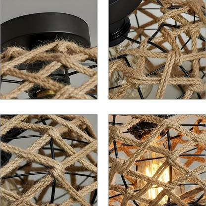 Vardal - Taklampe I Hampetau Og Kystinspirert Design
