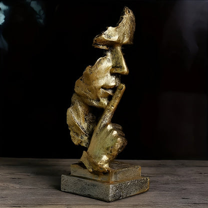 Abstrakt Tenkerskulptur – Moderne Dekorfigur i Harpiks | Perfekt for Stue og Kontor