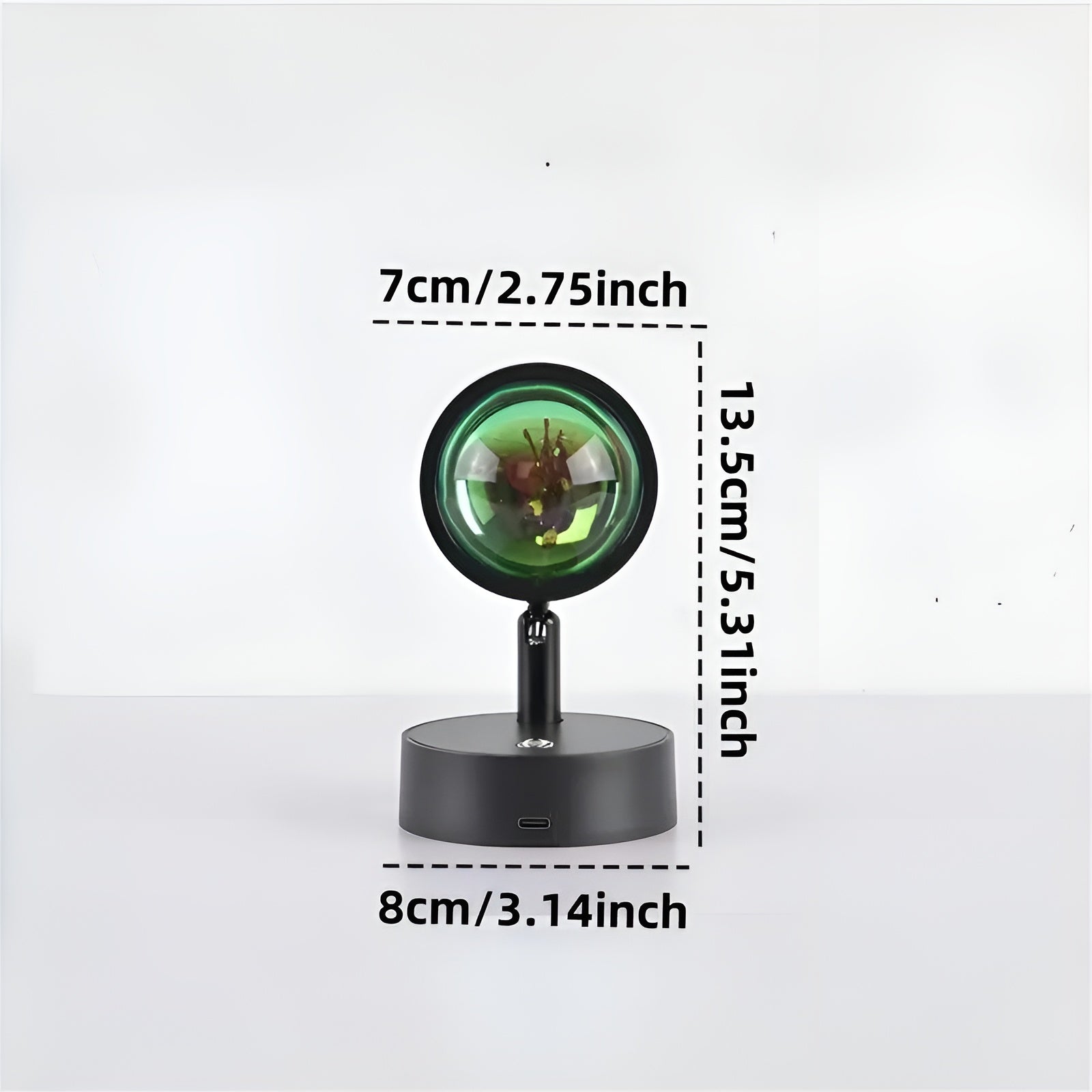 Led-vegglampe 360° Dreiebar – Stemningsfullt Lys, Dimbar | Usb-oppladbar For Hjemmebruk