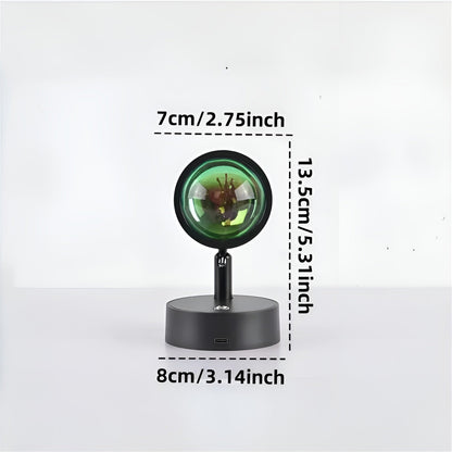 Led-vegglampe 360° Dreiebar – Stemningsfullt Lys, Dimbar | Usb-oppladbar For Hjemmebruk