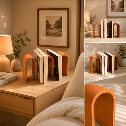 Skulpturell Bokholder – Moderne 3D-printet Design | Stilfull Dekor til Skrivebord og Hylle