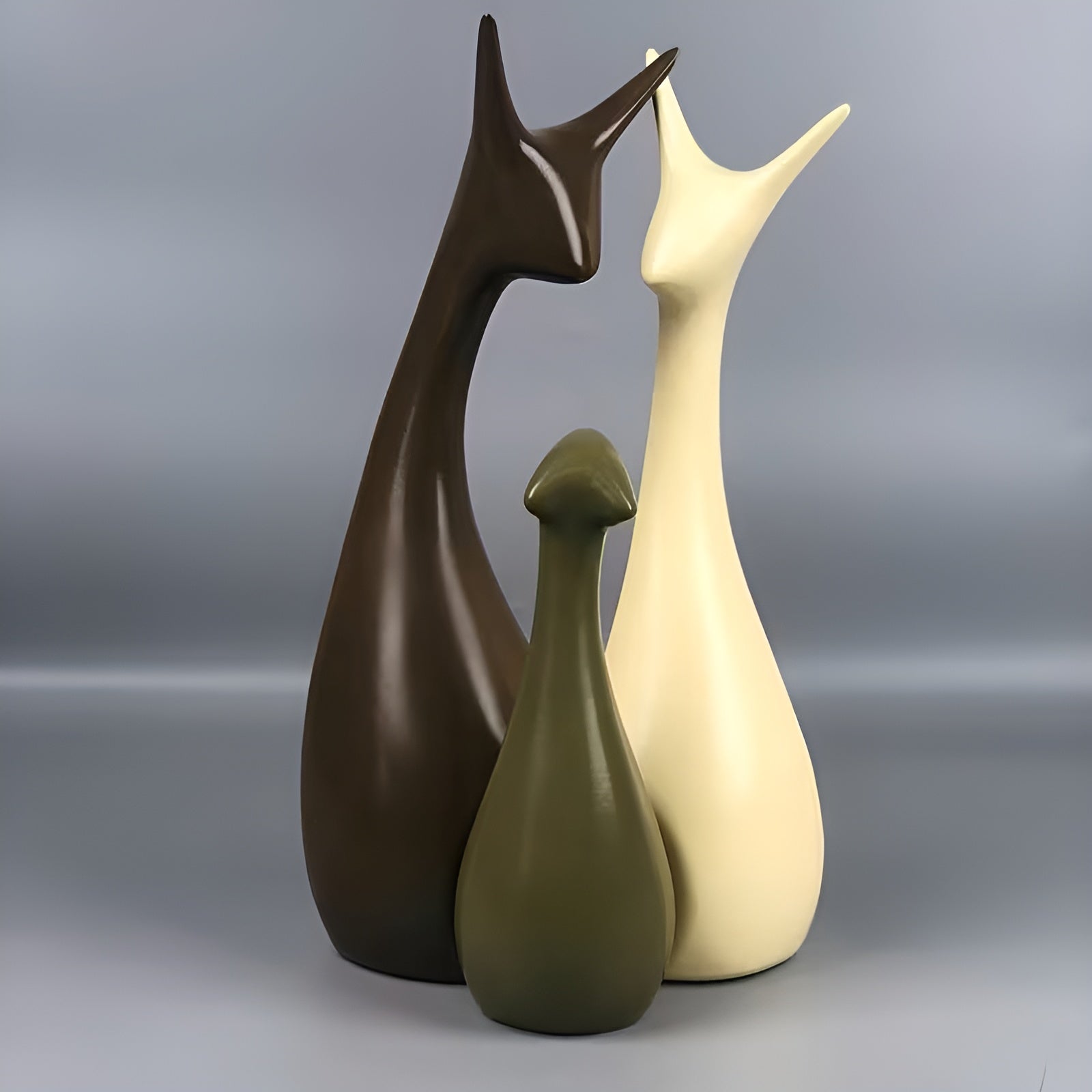 Dekorative Sneglefigurer i Sett (4 stk) – Elegant og Stilfull Hjemmedekor | Perfekt for Stue Soverom og Kontor - Figurer
