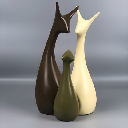 Dekorative Sneglefigurer i Sett (4 stk) – Elegant og Stilfull Hjemmedekor | Perfekt for Stue Soverom og Kontor - Figurer