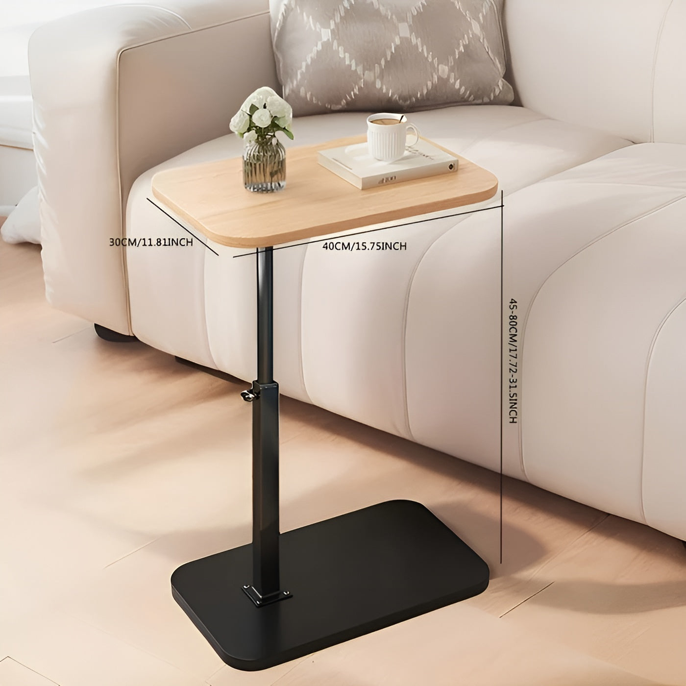 Justerbart Bord – Praktisk og Plassbesparende | Perfekt for Sofa og Seng - Sofabord