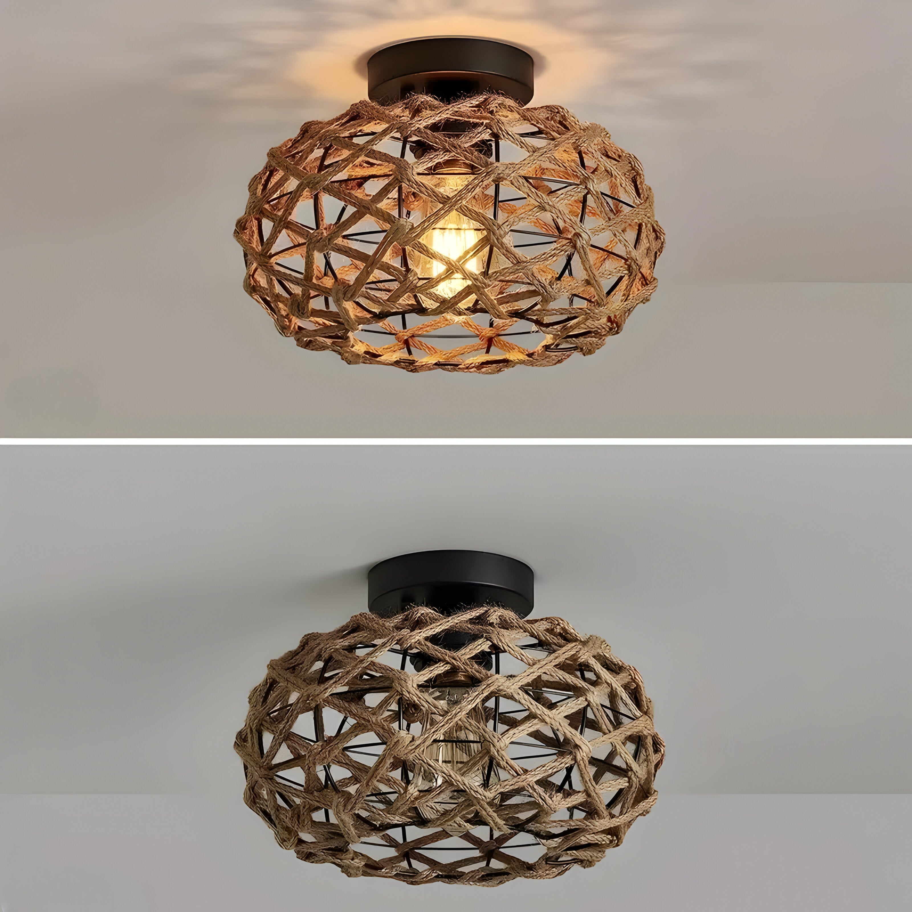 Vardal - Taklampe I Hampetau Og Kystinspirert Design