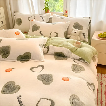 Milchvelours-Sengetøy, 3-delt – Mykt, Varmt og Behagelig | For et koselig soverom