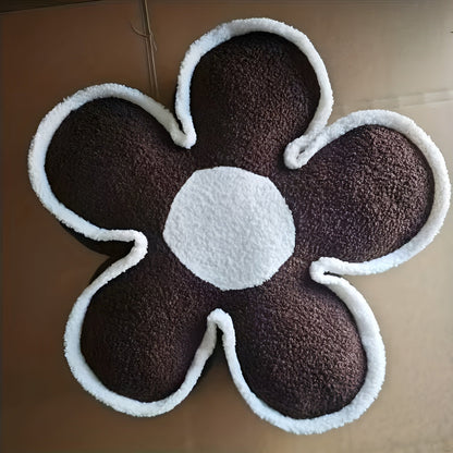 Blomsterformet Pute – Myk og Dekorativ | Perfekt for Sofa og Hjemmedekorasjon - Kaffe - Pynteputer