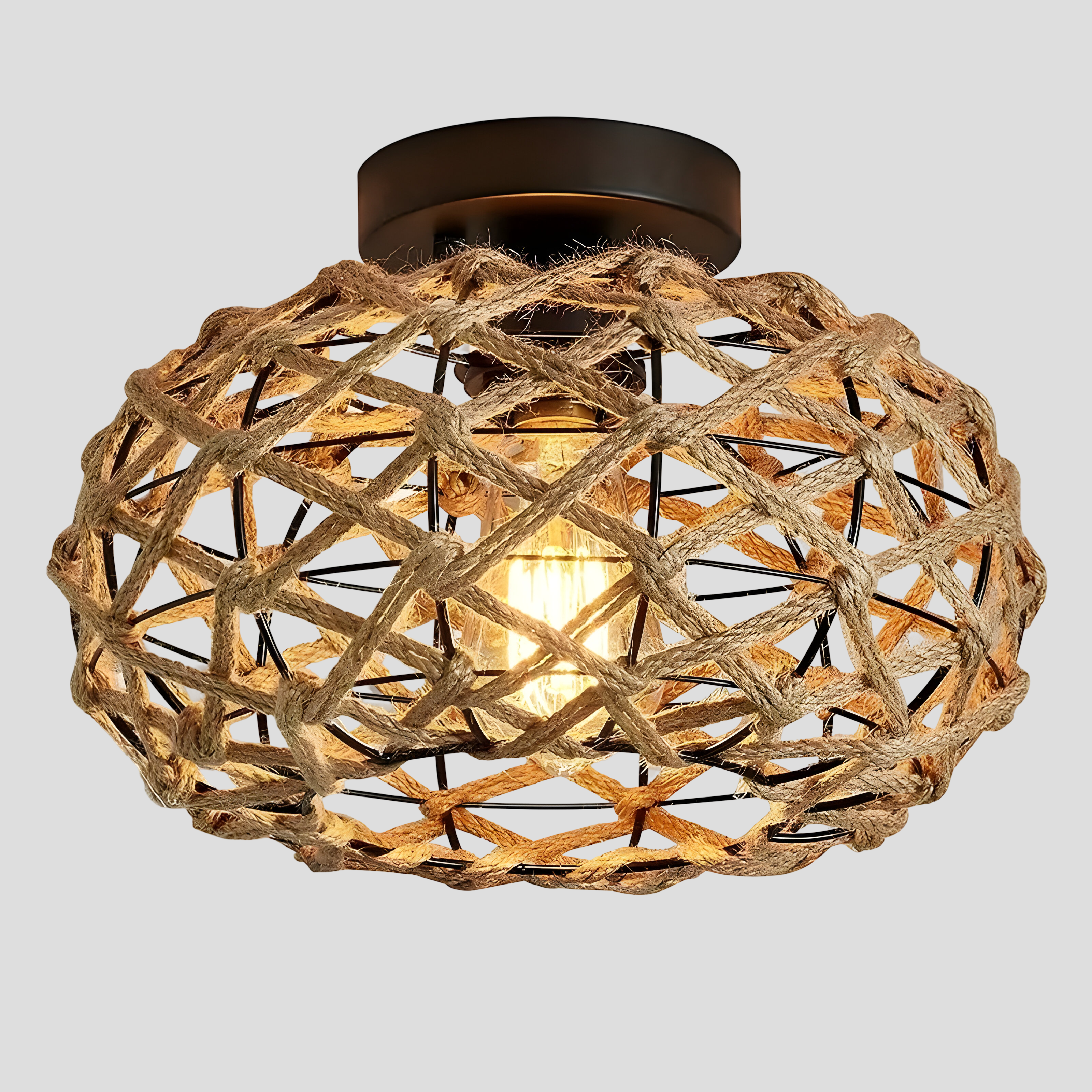 Vardal - Taklampe I Hampetau Og Kystinspirert Design