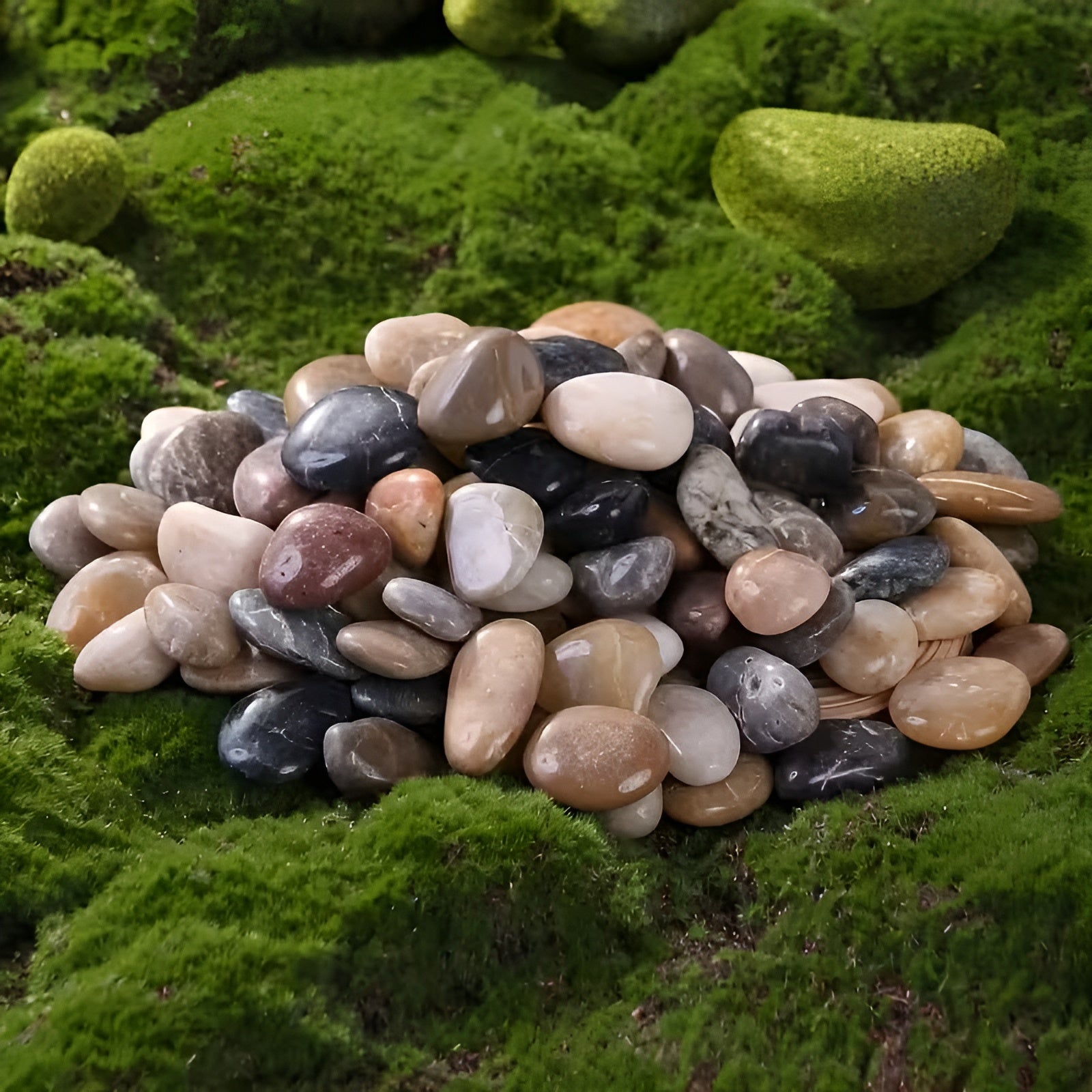 Polerte Dekorative Steiner (900 G) – Naturlige Dekorative Småstein Til Akvarium Blomsterpotter Og Hagedekorasjon