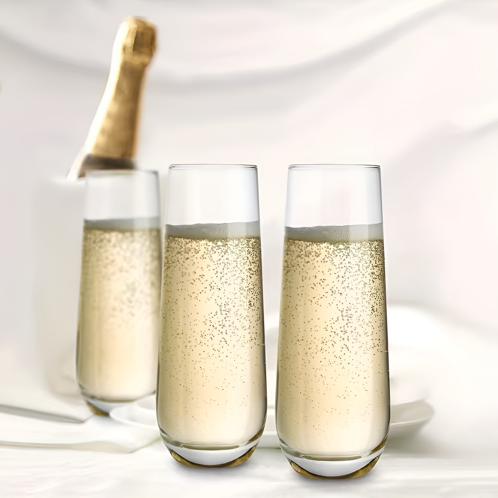 Champagneglass 9-pk – Roséfarget Og Elegante | 300 ML Til Prosecco, Mimoser Og Fest