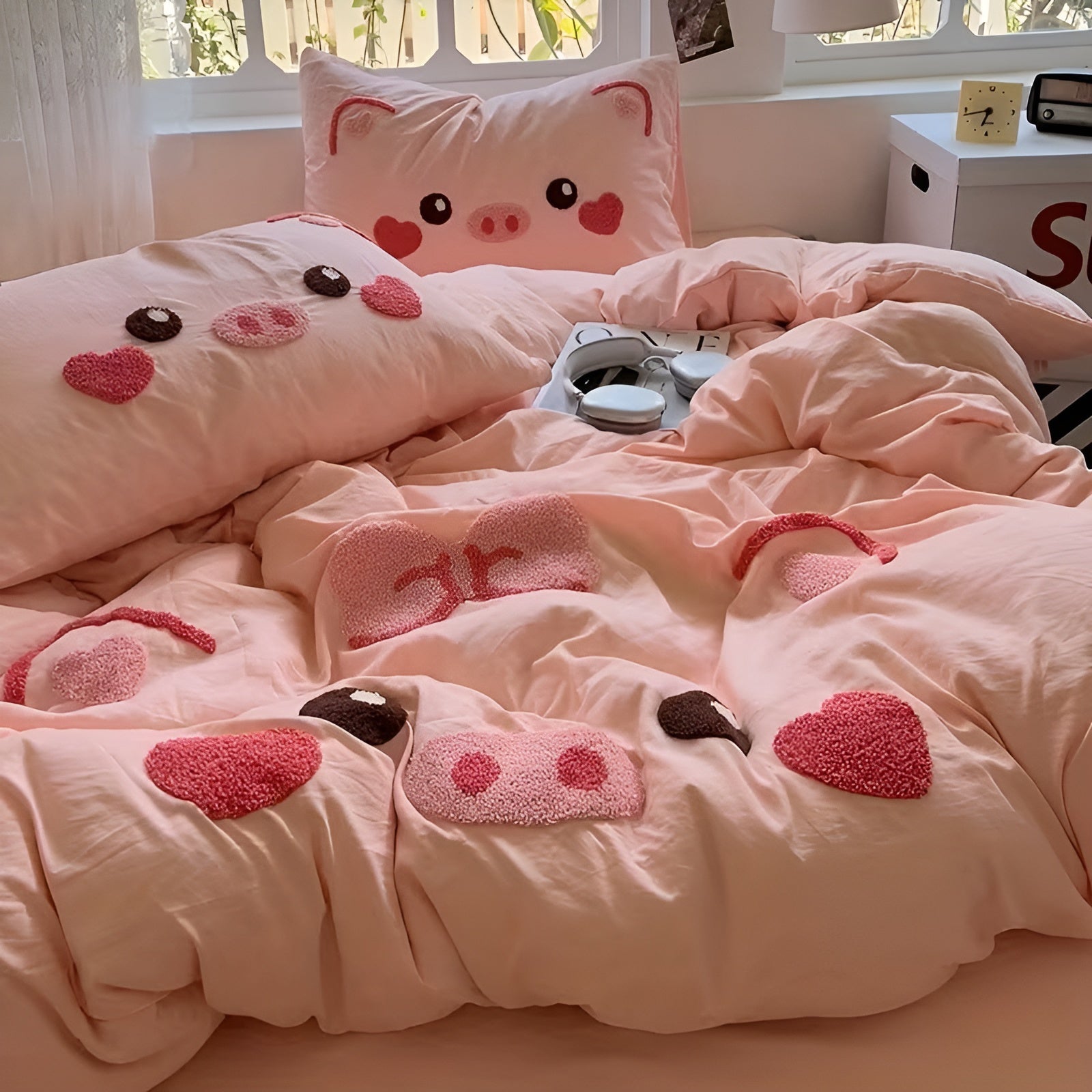 Sengetøysett med Søtt Grisepreg – Mykt og Koselig | Perfekt for Barnerom