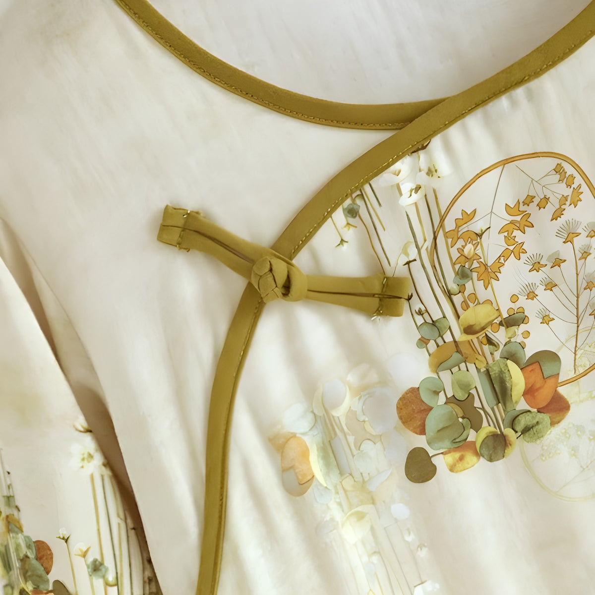 Pysjamassett i Bambusfiber – Retro Blomstertrykk, Pustende Komfort