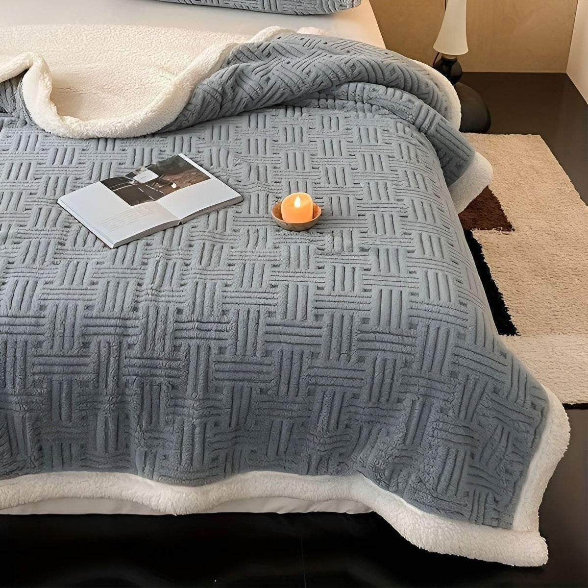 PlushHaven Pledd – Dobbeltsidig, Mykt Plysjpledd for Alle Årstider