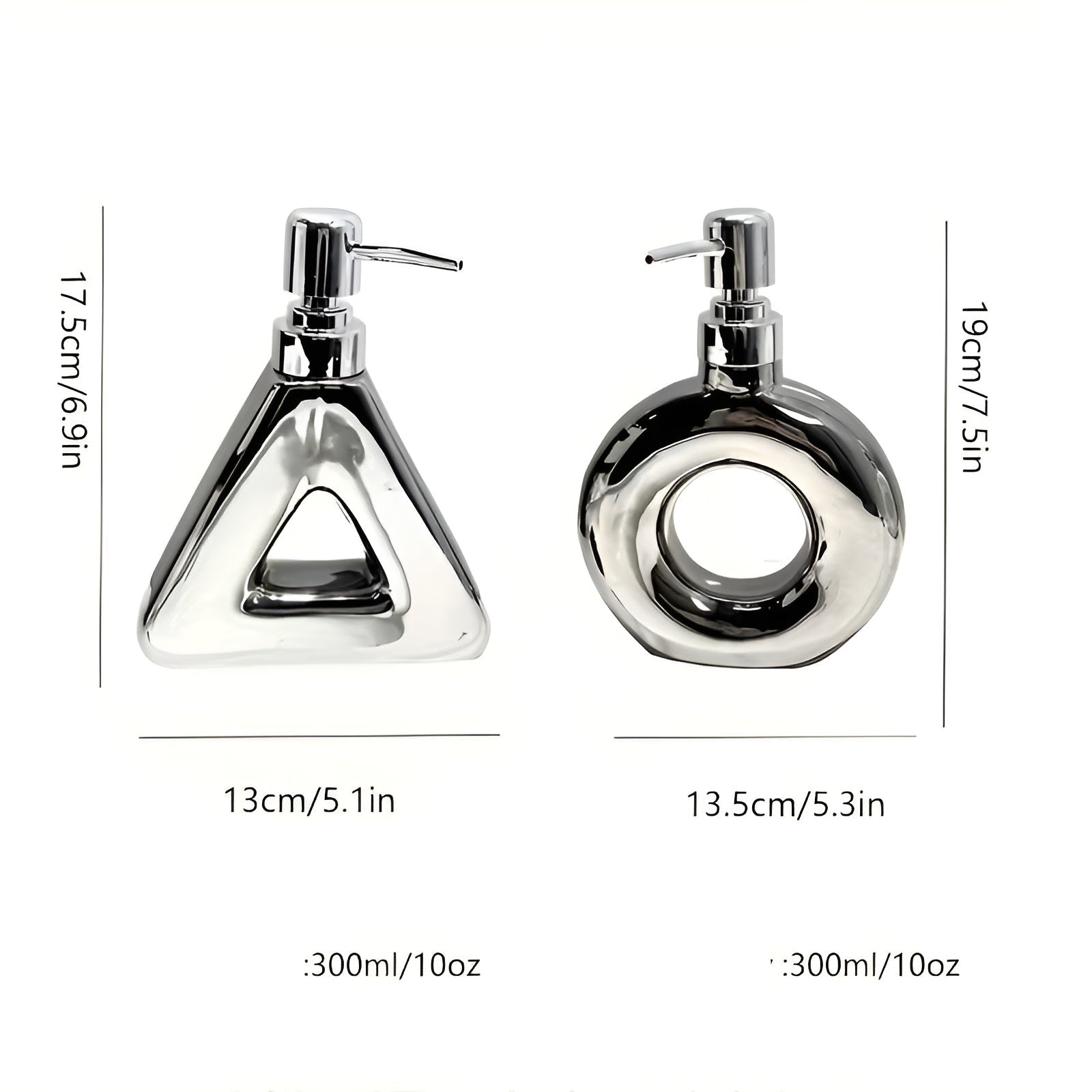 Keramisk Såpedispenser – Stilren og Luksuriøs | Påfyllbar for Håndsåpe og Dusjsåpe på Badet