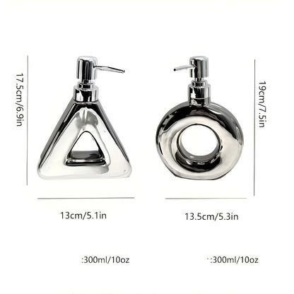 Keramisk Såpedispenser – Stilren og Luksuriøs | Påfyllbar for Håndsåpe og Dusjsåpe på Badet